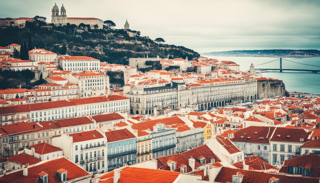 Lissabon im Januar-Klima